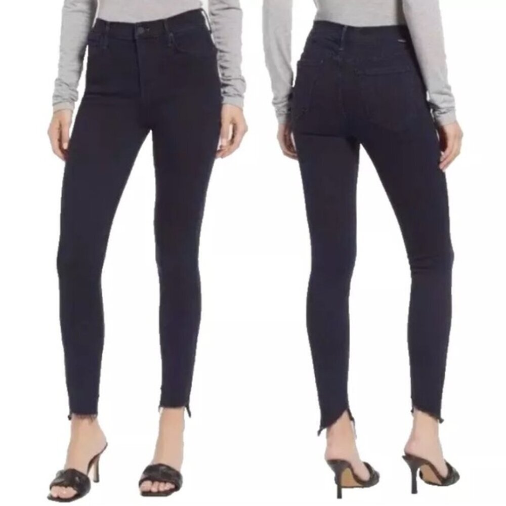 MOTHER The Stunner Zip Two Step Fray Ankle Jeans Holding Hands USA MADE Size‎ 26
